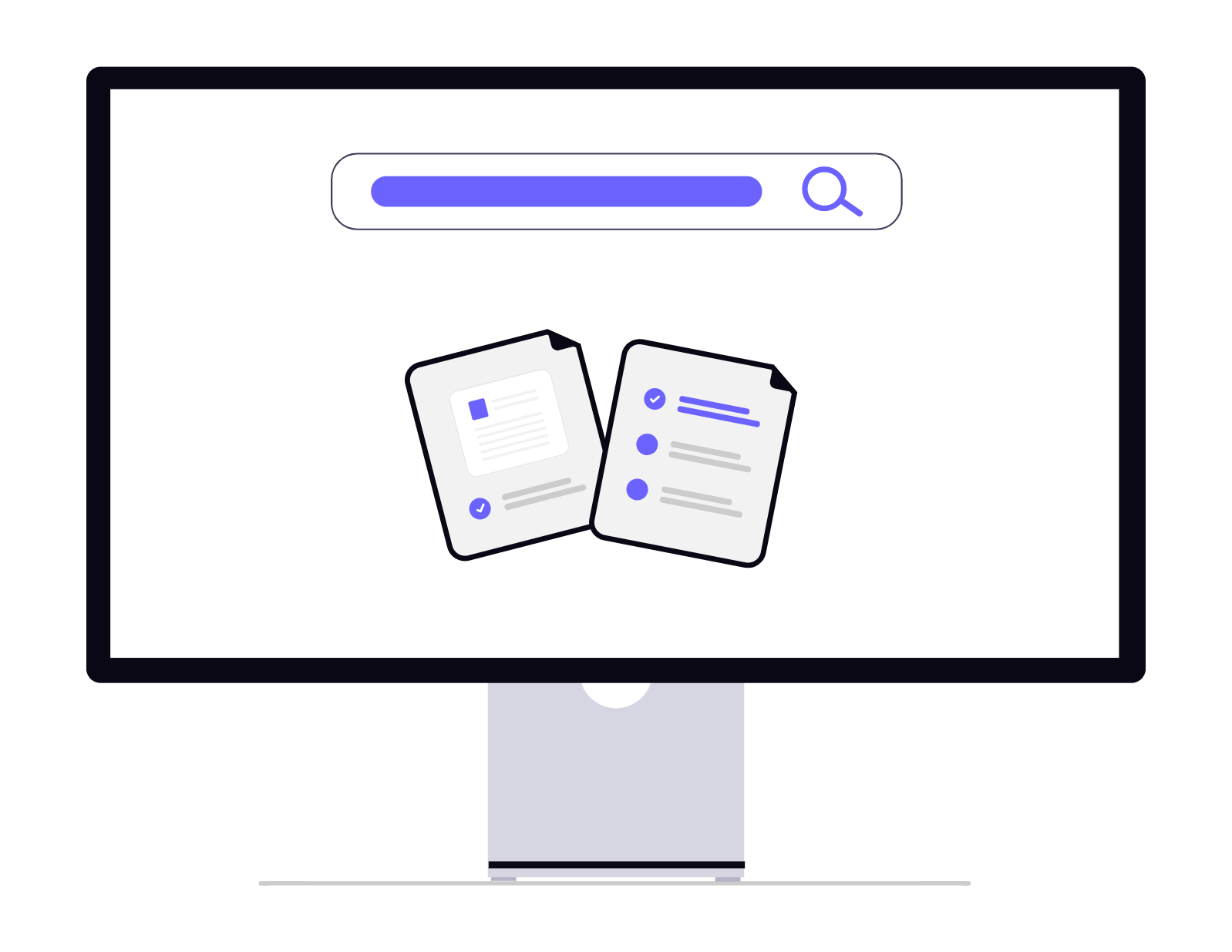Search interface for quickly locating specific audit trail documentation in digital repository